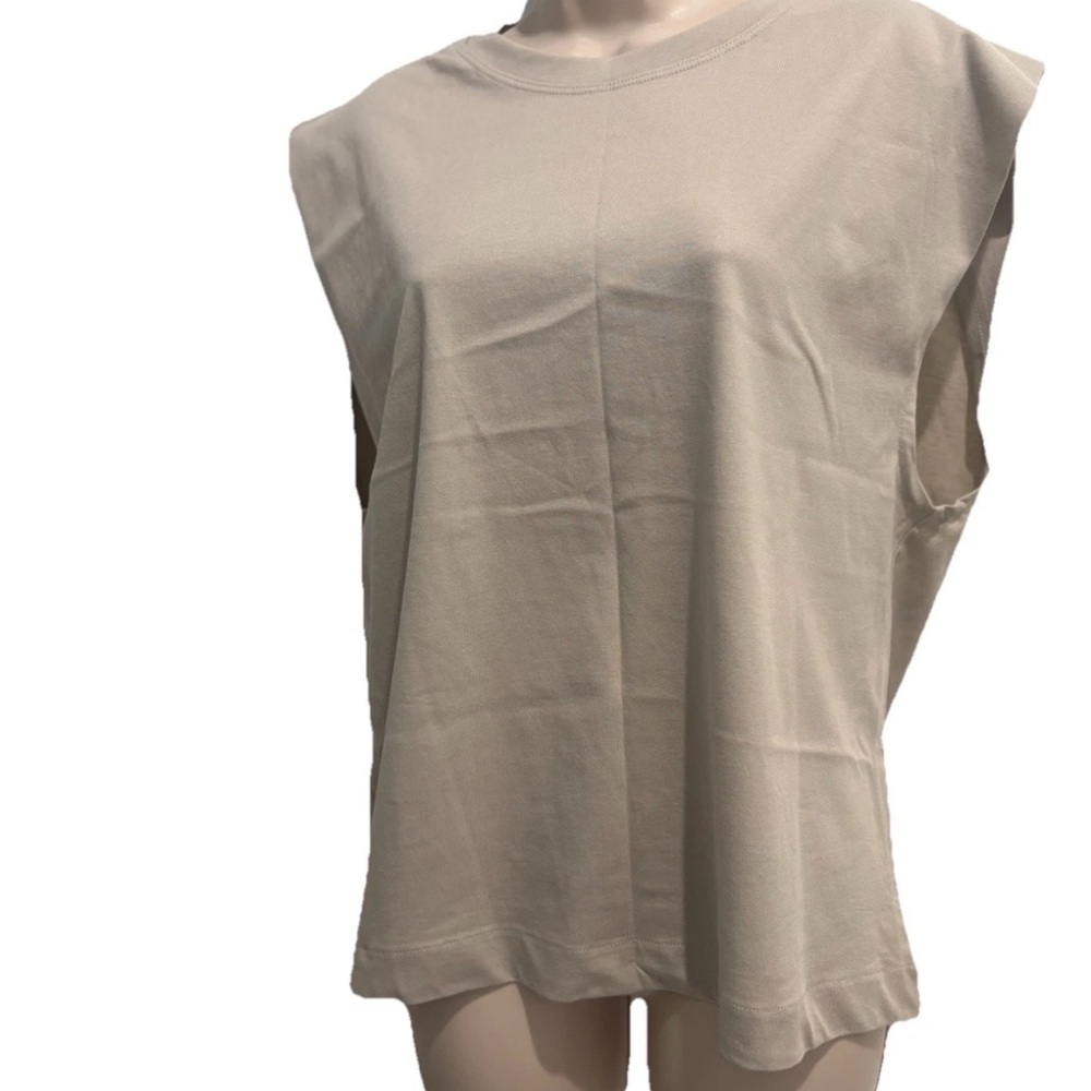 H&M Women’s Shirt Top Sleeveless Light Grey Size M NEW